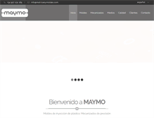 Tablet Screenshot of matricesymoldes.com